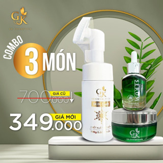 COMBO 3 SẢN PHẨM GIÁNG KIỀU 700K (SỮA RỬA MẶT + SERUM RAU MÁ + KEM FACE GK)