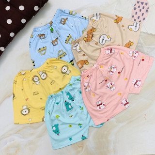 Quần Đùi Thun Lạnh Họa Tiết Nhí Siêu Đáng Yêu Cho Bé Trai Bé Gái từ 4-15kg