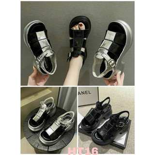 Giày dép Sandal nữ, đế cao 5cm quai da rọ mềm nhẹ và êm