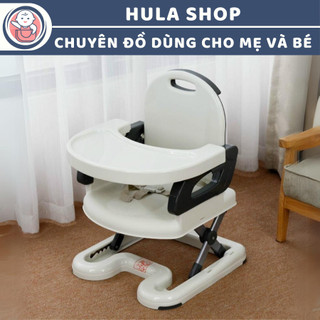 Ghế ăn dặm gấp gọn cho bé 07110 xám phối trắng