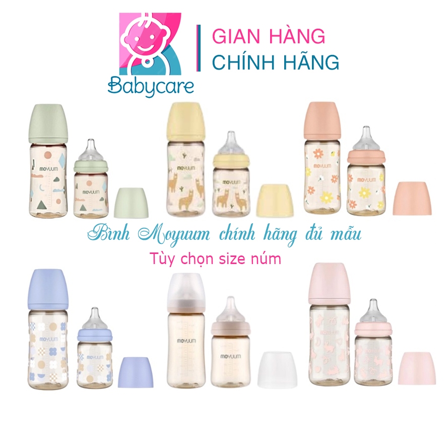 Bình Sữa Moyuum 2023 Hàn Quốc Chất Liệu PPSU Cao Cấp Cho Bé Size 170ml