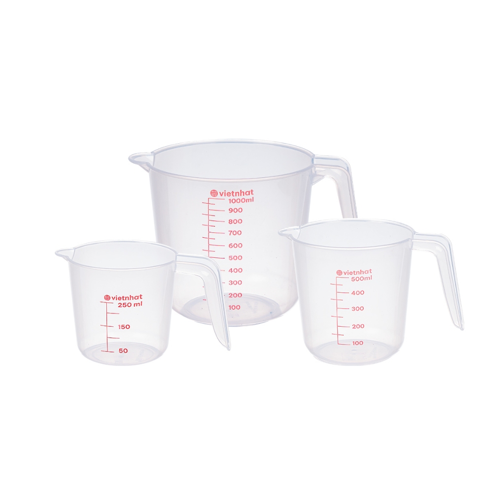 Ca Đong - Bộ 3 Ca Đong Pha Chế 250 ml, 500ml, 1000ml