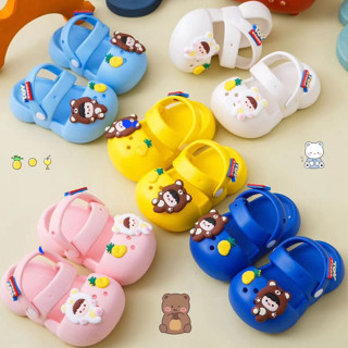 MUA 1 TẶNG 1 Dép sục có quai sau cho bé trai bé gái hình gấu Toy