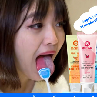KEM BÀN CHẢI đánh rưa lưỡi gel rưa lưỡi loại bỏ mảng bám làm sạch răng miệng ngăn ngừa hôi miệng ngừa sâu răng