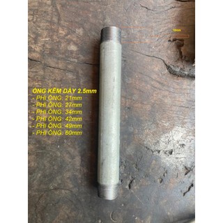 Ống ren mạ kẽm phi 27 dày 2.5mm