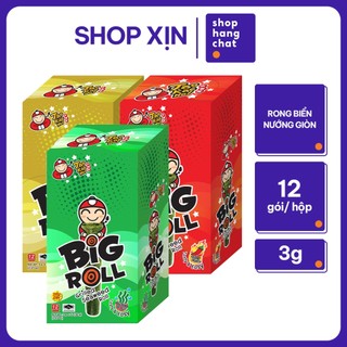 [HỘP 12 GÓI] Snack Rong Biển Taokaenoi BIG ROLL Thái Lan Ăn Vặt Nhiều Vị Lựa Chọn