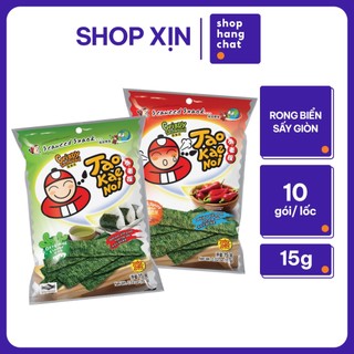 [GÓI 15G] Snack Rong Biển Taokaenoi CRISPY SEAWEED Thái Lan Ăn Vặt Nhiều Vị Lựa Chọn 15G