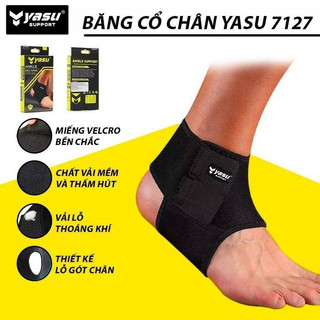 Băng cổ chân YASU có size bảo vệ chân 4 màu chống bong gân khi vận động dễ dàng chọn size
