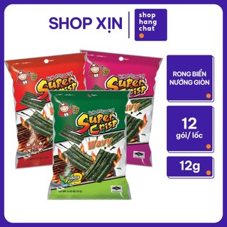 [GÓI 12G] Rong Biển Taokaenoi SUPER CRISP Thái Lan Ăn Vặt Nhiều Vị Lựa Chọn Giòn Tan