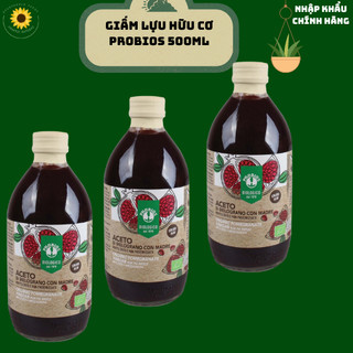 Giấm lựu hữu cơ có giấm cái 500ml probios organic