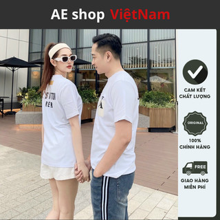 Áo Phông Unisex Chất Cotton Mềm Mịn Co Giãn 4 Chiều Ae Shop MK829, Áo Thun Đôi Nam Nữ Mẫu Basic Nhiều Màu