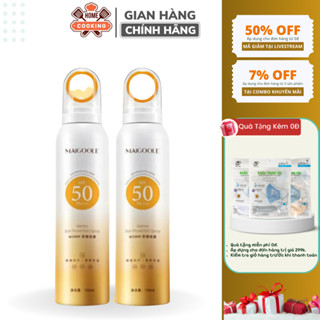 Xịt Chống Nắng MAIGOOLE SPF50 PA+++, Làm Trắng Da Nâng Tone Da Mặt Dưỡng Ẩm, Chống Tia UV Hiệu Quả Dung Tích 150ml