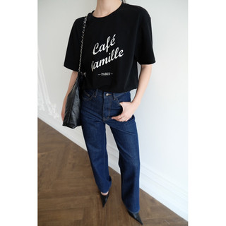 RUBIES Raw Jeans - Quần Dài Nữ Vải Jean Ống Suông Đứng