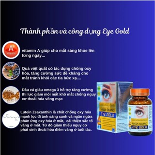 Viên Uống Bổ Mắt EYE GOLD Hỗ Trợ Thị Lực Chống Mỏi Mắt Mờ Mắt Cho Trẻ Em