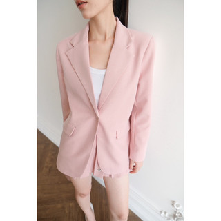 RUBIES Cinder Blazer - Áo Khoác Blazer Nữ Dáng Suông Tay Dài