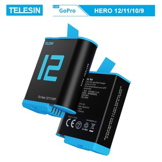 Combo sạc 3 + 2 pin TELESIN cho GOPRO HERO 9/10/11/12 - (CSG9-01)