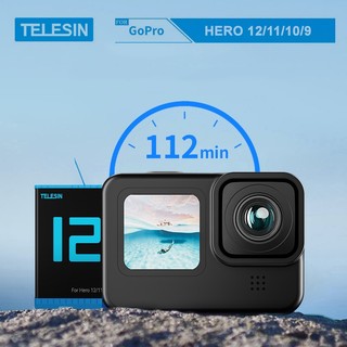 Combo sạc 3 + 2 pin TELESIN cho GOPRO HERO 9/10/11/12 - (CSG9-01)