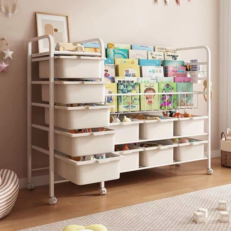 [Sẵn] Kệ để sách để đồ chơi cho bé 2in1