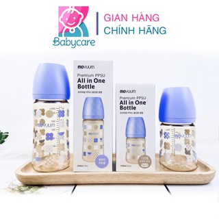 Bình sữa cho bé Moyuum màu tím PPSU 170ml - 270ml