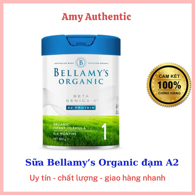 (Chính hãng - date 2026) Sữa Bellamy's organic Beta Genica - 8 đạm A2 protein milk 800g