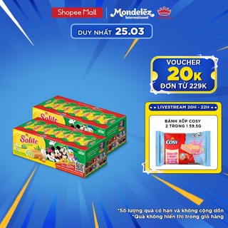 Hộp Bánh Bông Lan Cuộn Kem SOLITE Phiên Bản Disney, Combo 2 hộp x 360g