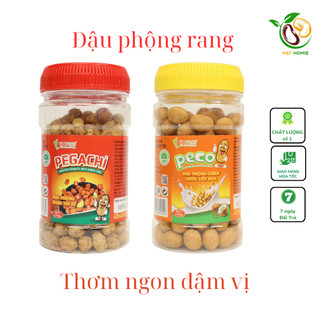 Đậu phộng rang chiên 2 vị tỏi ớt, cốt dừa ăn vặt 50g, 170g