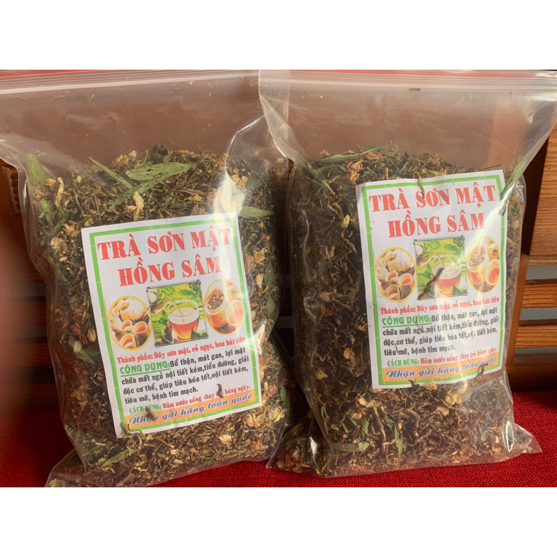 1kg Trà Sơn Mật Hồng Sâm. Trà thảo mộc