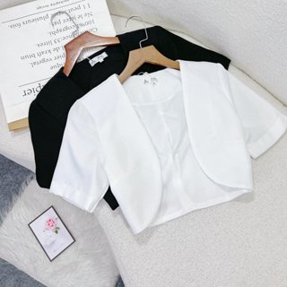 Áo Khoác Nữ Croptop Công Sở Thiết Kế TuTuStore - AS187