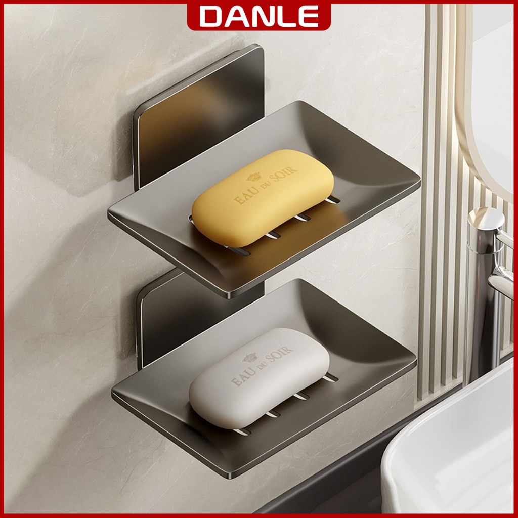 Khay đựng xà phòng DANLE dán tường, đựng xà phòng nhà tắm, siêu dính chịu lực 10kg,chất liệu nhôm cao cấp, tặng keo dán