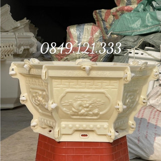 Khuôn đúc chậu cảnh lục giác rộng 40 cao 22cm nhựa ABS có đầy đủ lòng trong