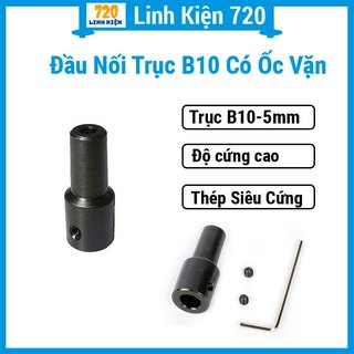 Đầu nối trục b10 kích thước 5/6/8 mm
