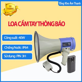 [ Siêu Hot ] Loa cầm tay dụng lương pin sạc, ghi âm ,micro thông báo chuyên dụng dành cho trường học - khu trung tâm