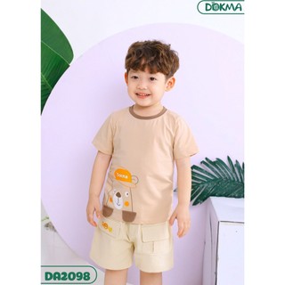 Áo thun Dokma cổ tròn cộc tay mềm mát cho bé (9-36M) DMA400,DA1301