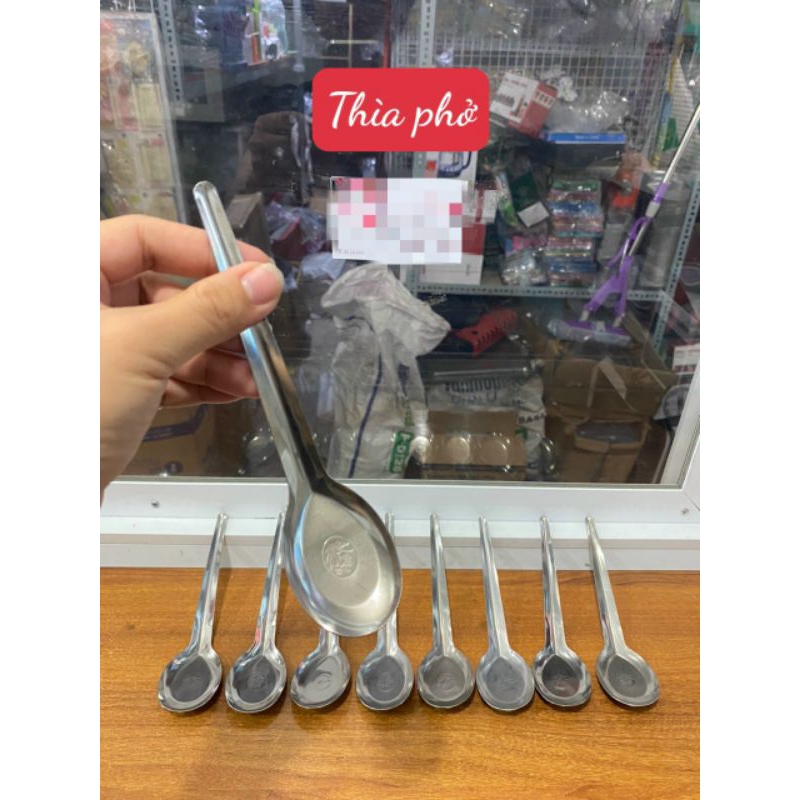 (Combo 50 cái) Thìa phở, muỗng cán dài, muỗng súp