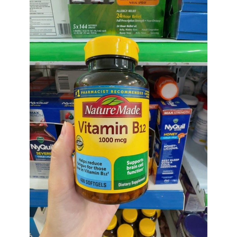 💊💊Viên uống bổ sung Vitamin B12 Nature Made Vitamin B12 1000mcg_400v viên