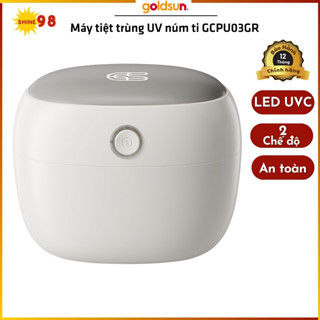 Máy tiệt trùng núm ti UV Goldsun GCPU03GR công nghệ UVC tiêu diệt 99.9% vi khuẩn, bảo hành 12 tháng