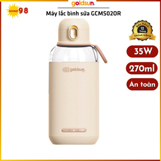 Bình hâm sữa cầm tay, Bình đun sữa du lịch Goldsun GCPW01OR, dung lượng pin lớn, Hâm nóng linh hoạt