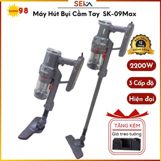 Máy hút bụi SEKA SK-09Max, Máy hút bụi cầm tay gia đình công suất 2000W, lực hút mạnh hút sạch bụi