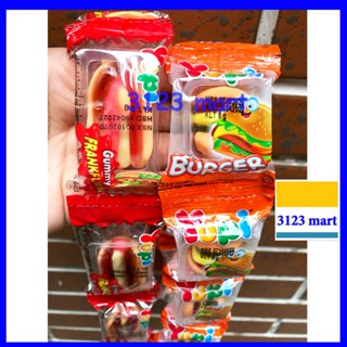(hsd 12/2025) Combo 10 cái kẹo dẻo YUPI burger hotdog Indonesia.