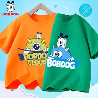 Áo thun bé trai  BOBDOG chất cotton mềm mịn in hình dễ thương cho bé