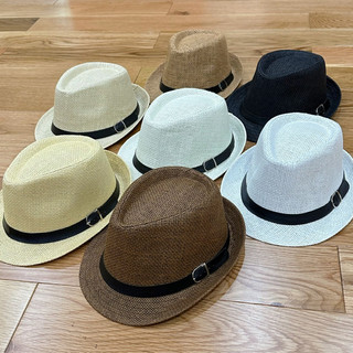 Mũ Nón Phớt Đi Biển Trilby Nam Nữ Vành 5cm Đai Da SHOPNONRE (Có Khung Bảo Vệ Nón)