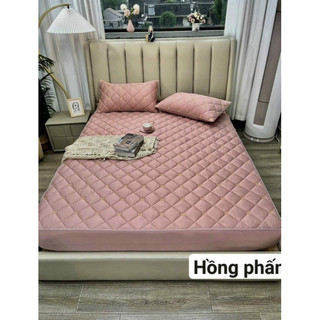 BỘ GA ĐỆM +2 VỎ GỐI PHI LỤA THÊU X CAO CẤP