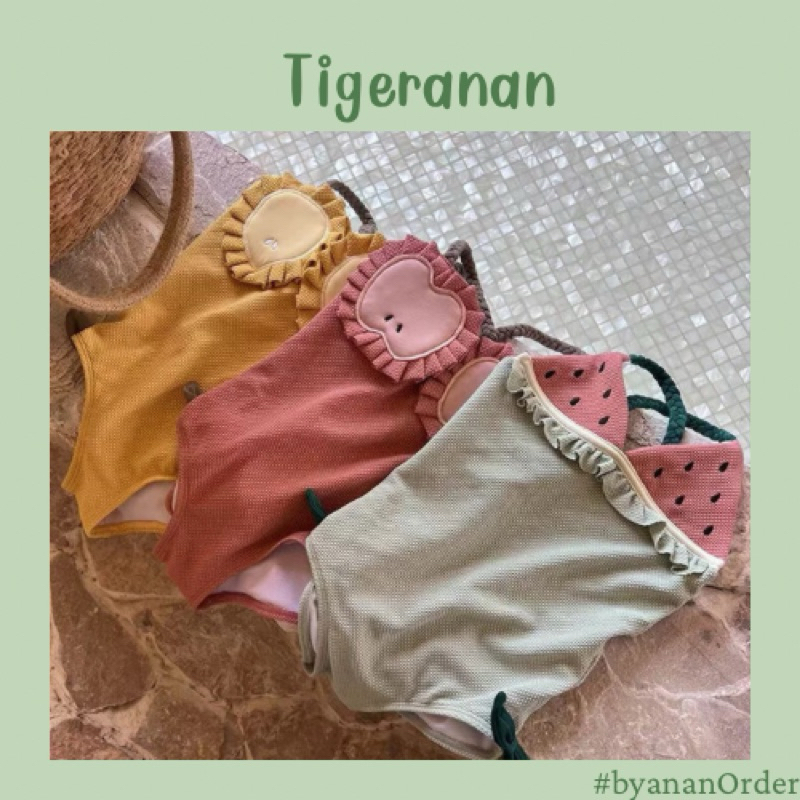 Bộ bikini hình hoa quả cho bé gái