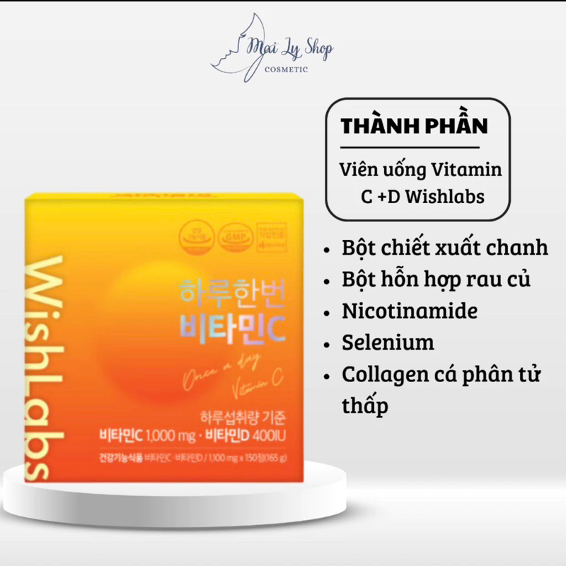 Viên Uống Vitamin C 1000mg Wishlabs