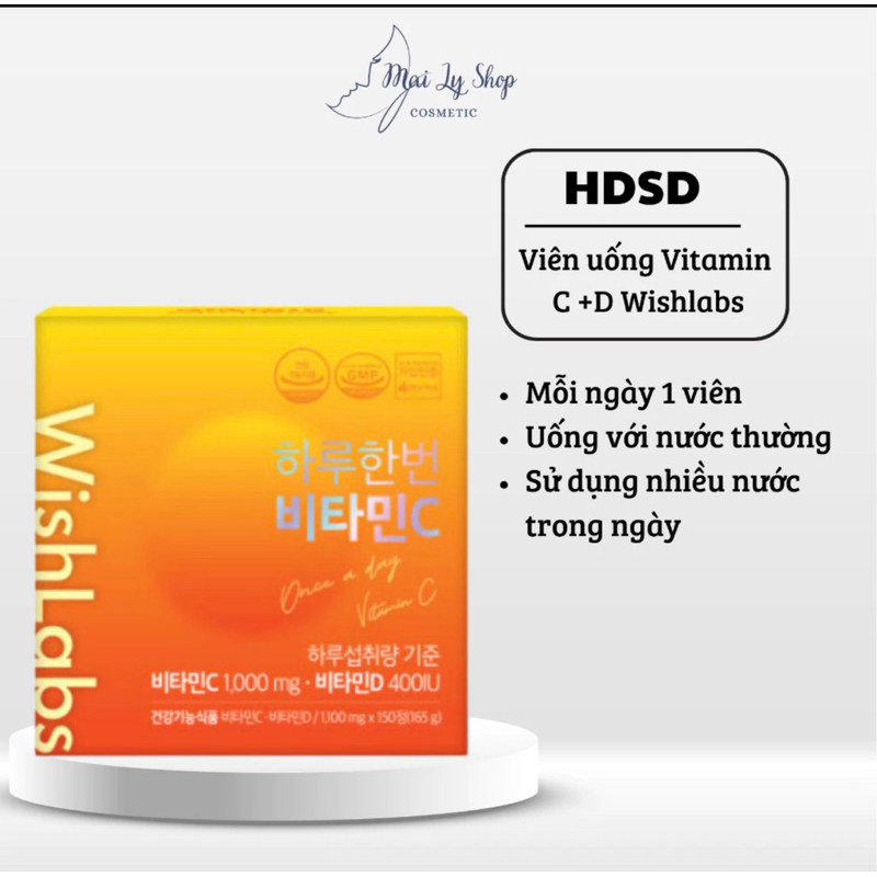 Viên Uống Vitamin C 1000mg Wishlabs
