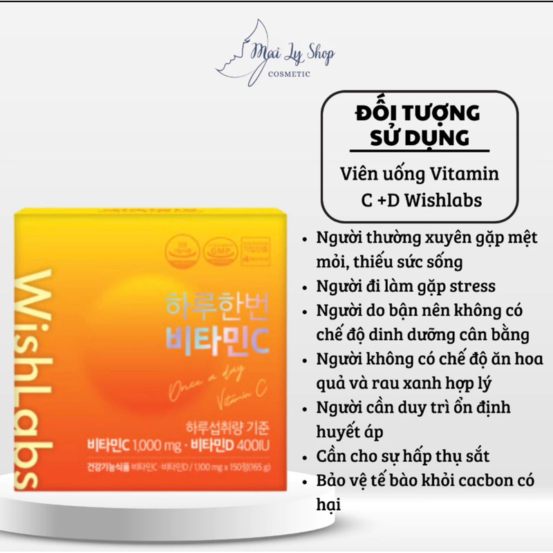 Viên Uống Vitamin C 1000mg Wishlabs