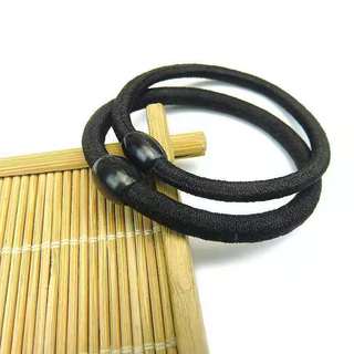 Dây Cột Tóc Màu Đen Đơn Giản Phong Cách Hàn Quốc
