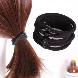 Dây Cột Tóc Màu Đen Đơn Giản Phong Cách Hàn Quốc