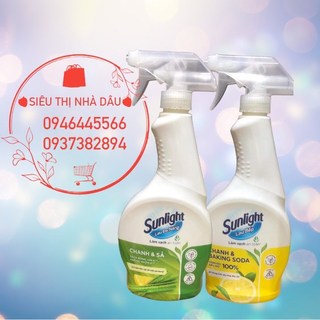 Nước lau bếp, lau đa năng Sunlight chai 500ml