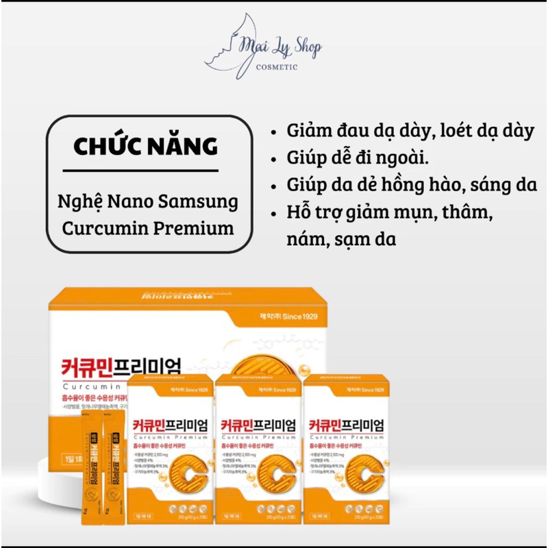 Nghệ Nano Cao Cấp Samsung Curcumin Premium 63 Gói